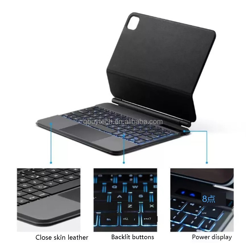 Wholesale Magic Wireless keyboard For iPad PRO11 protective case second control keyboard touch keyboard Air4 10.9 leather case