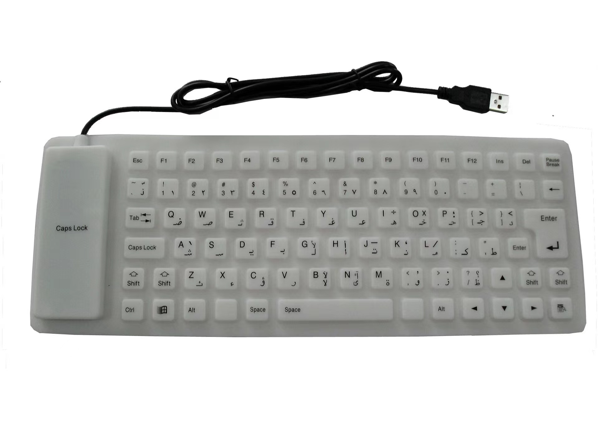 85 Keys/ Waterproof and Dustproof Soft Keyboard Foldable USB Silicone Keyboard