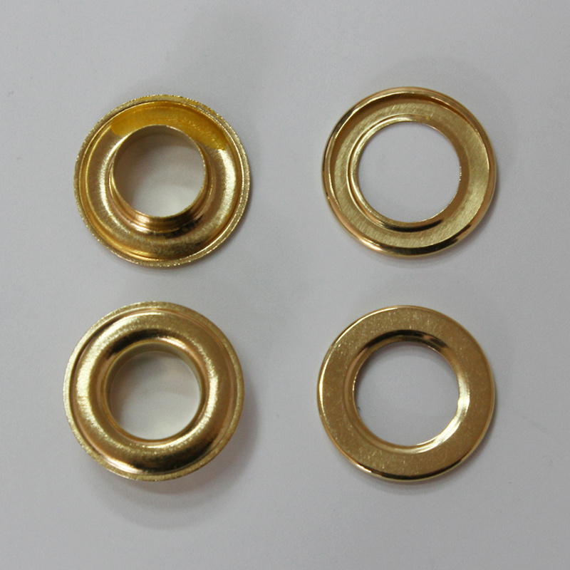 custom color metal eyelet grommet for tarpaulin iron/brass/aluminum/stainless steel eyelet