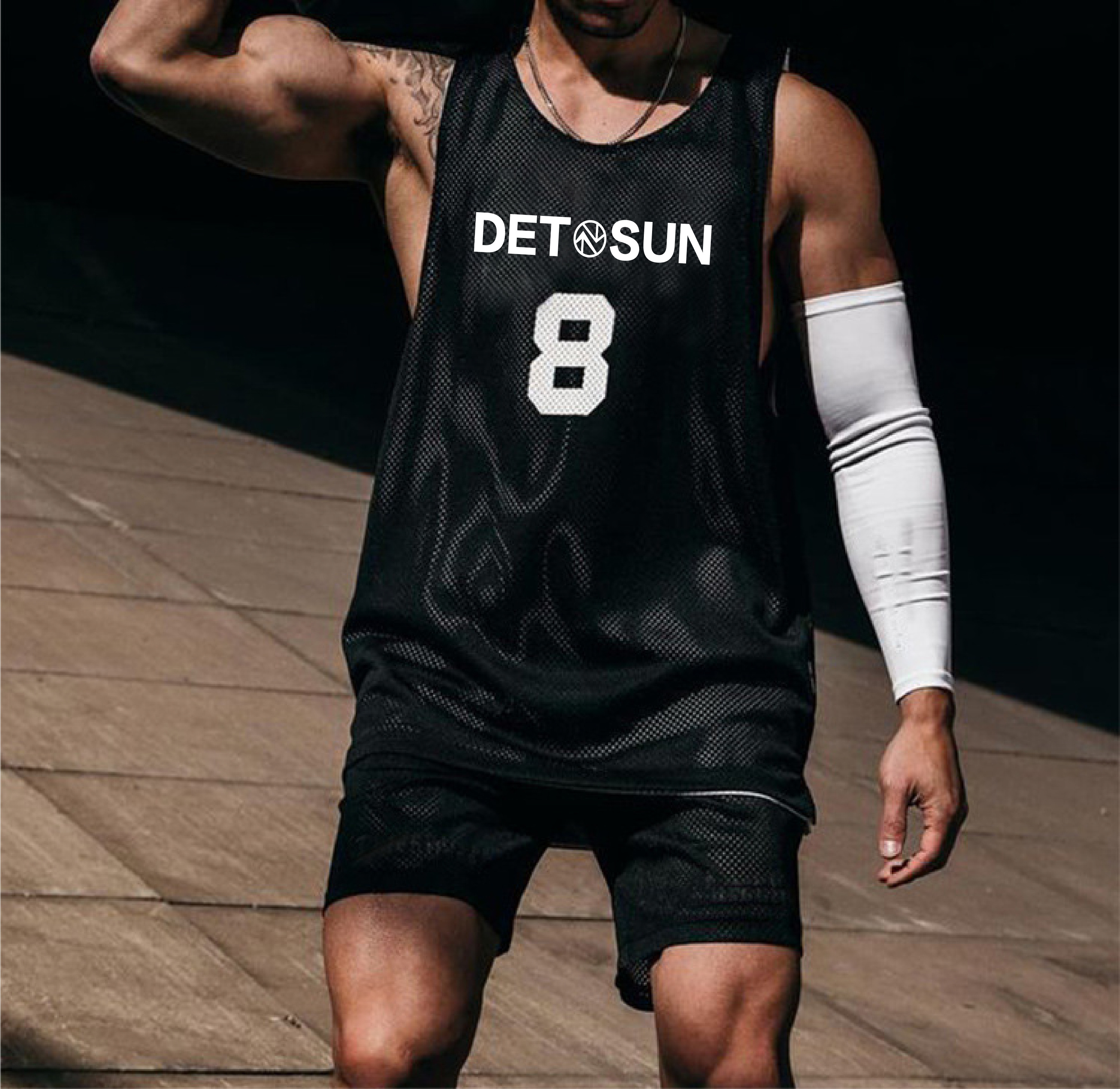 custom gym polyester tank top men sublimation tank top and shorts set mash workout for men tank tops