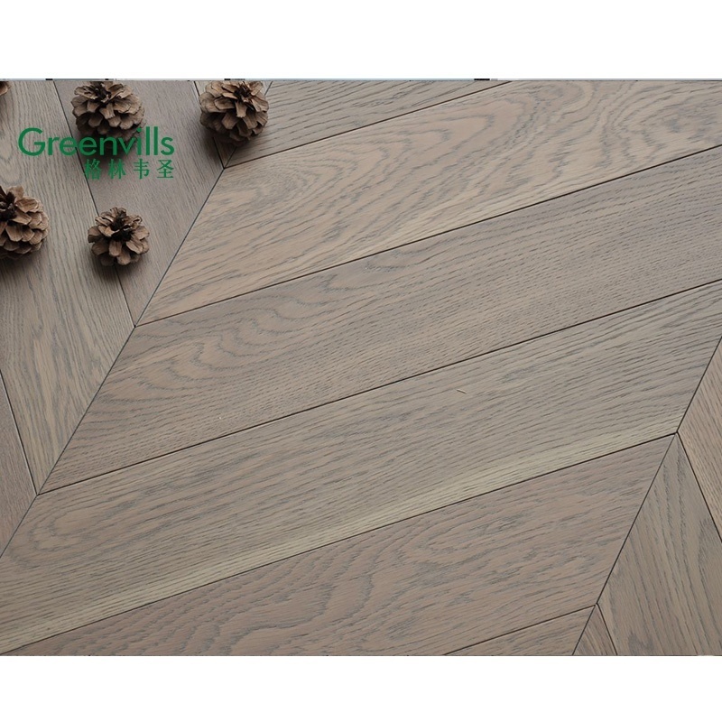 Fishbone wood floor tiles /chevron flooring indoor usage engineered oak parquet wood flooring