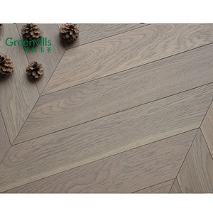 Fishbone wood floor tiles /chevron flooring indoor usage engineered oak parquet wood flooring