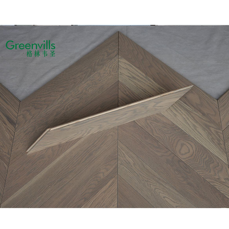 Fishbone wood floor tiles /chevron flooring indoor usage engineered oak parquet wood flooring