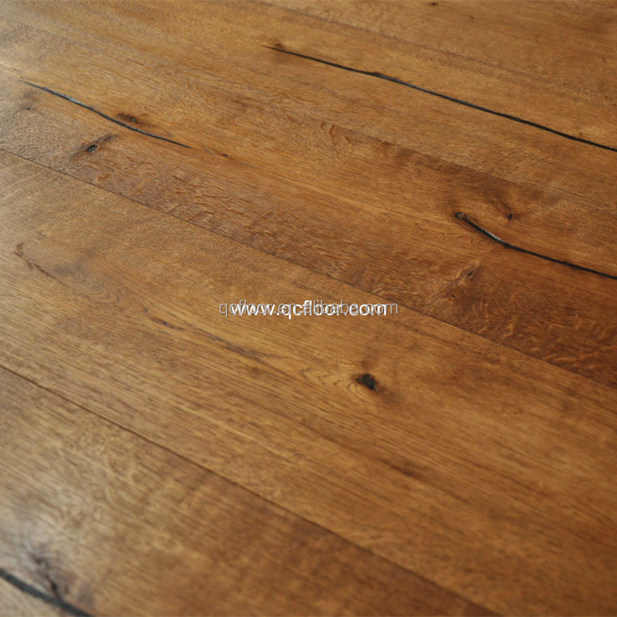 brushed and distressed natural oiled white oak engineered wooden flooring prices