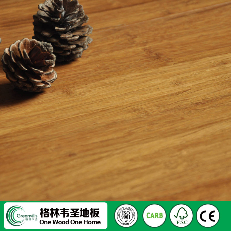 carbonized color bamboo flooring strand woven click system floating wood flooring