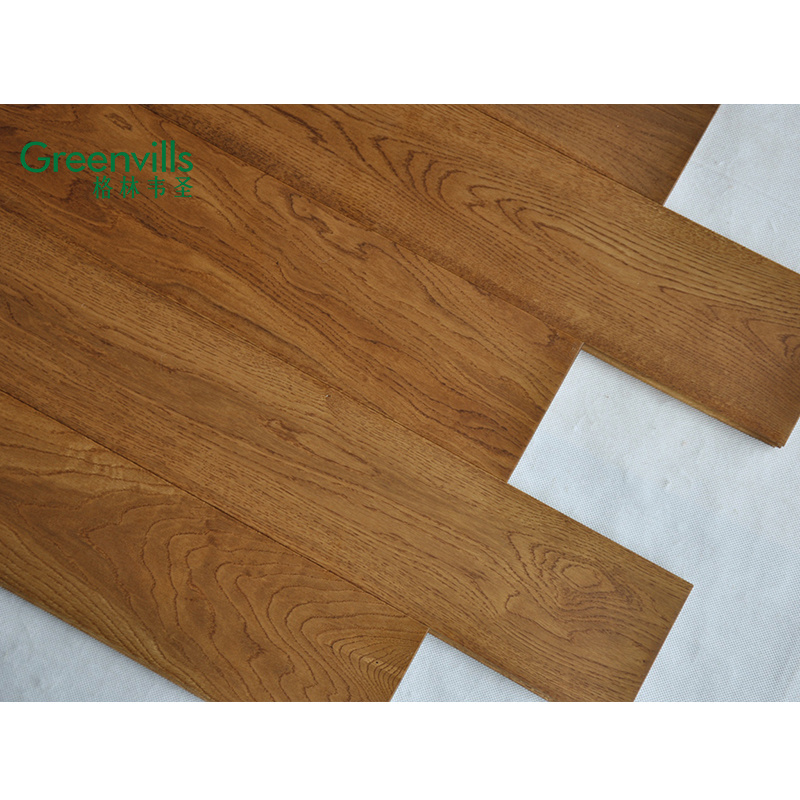 Hardwood oak flooring, natural white oak wood prquet, solid wood 18mm floors for indoor