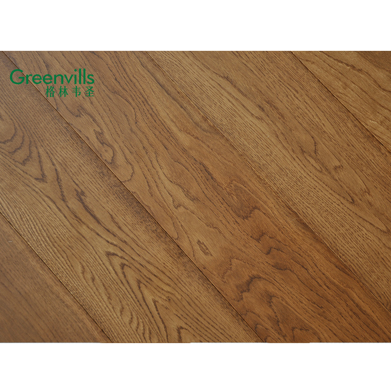 Hardwood oak flooring, natural white oak wood prquet, solid wood 18mm floors for indoor