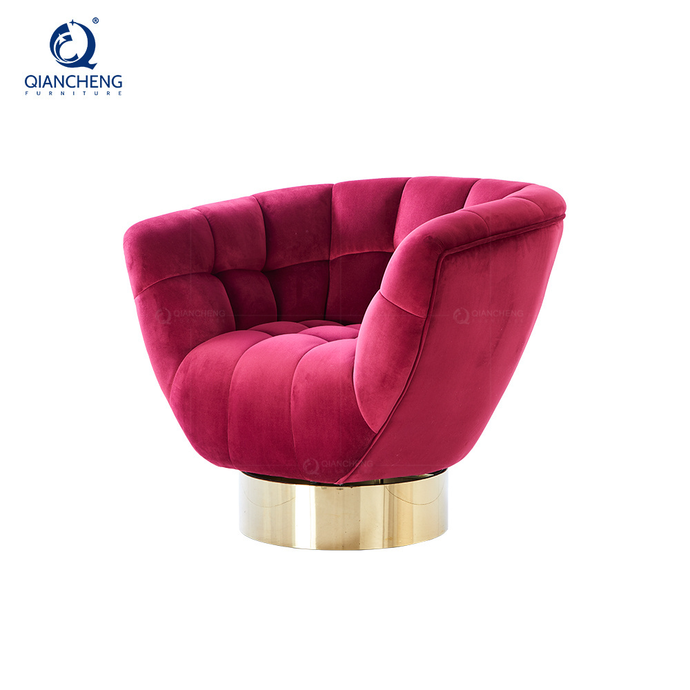 Pink velvet elegant lounge seating fixed floor tufted sofa reclining sofa foot spa manicure pedicure chair for living room