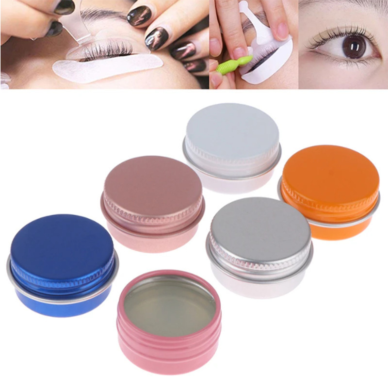 OEM private label Lash Lifting Adhesive Perm Glue Balm strong lashglue sticky wax Fruity scent glue balm lifting customized