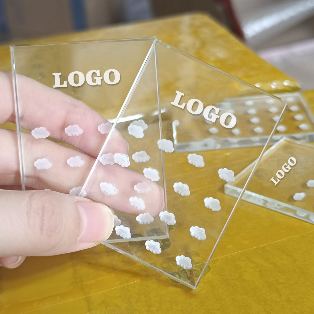 Private Label Eyelash Glass Adhesive Trays Eyelash Glue Holder Lashes Adhesive Pallet Lash Tile Crystal Glue Pallet