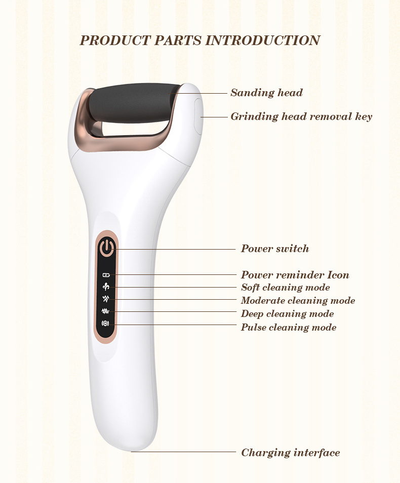 Rechargeable Electric Foot Sander Dead Skin Remover Pedicure Electric Foot File For Feet  Callus Remover