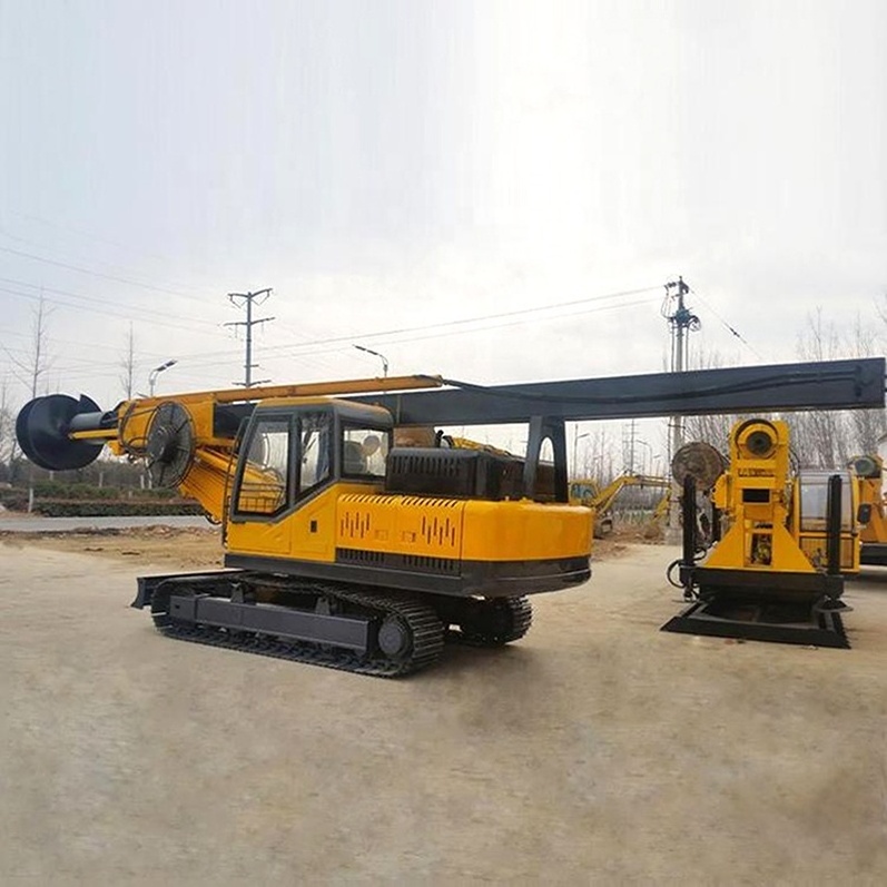 Full hydraulic drop hammer pile driver ground crawler screw rotary drilling rig pile driver for sale