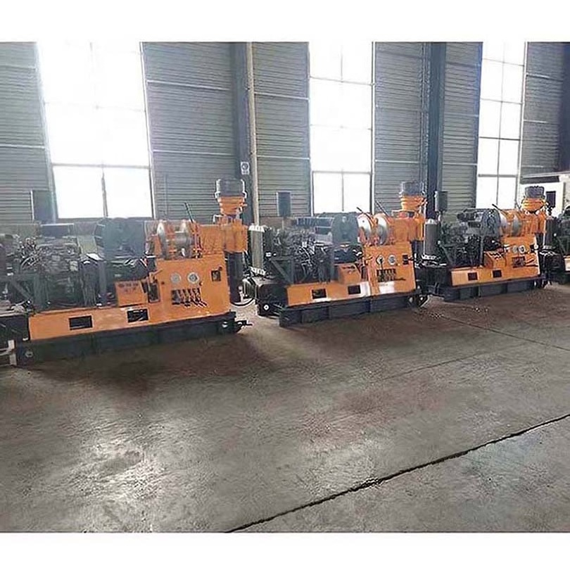 Wheel trailer small machine soil testing mud rotary drilling rig