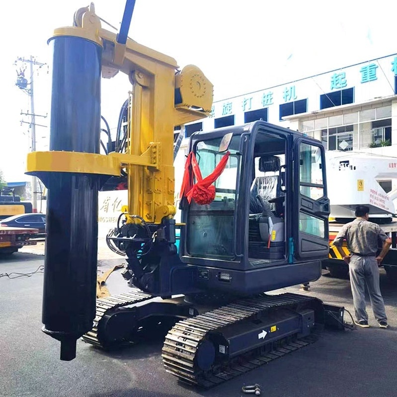 Light machine mini rotary drilling rig for install concrete concrete pile