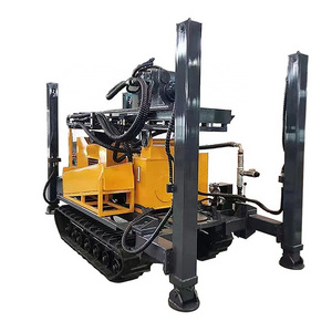 Crawler mounted pneumatic mining land rock blasting drilling rig for hard rock