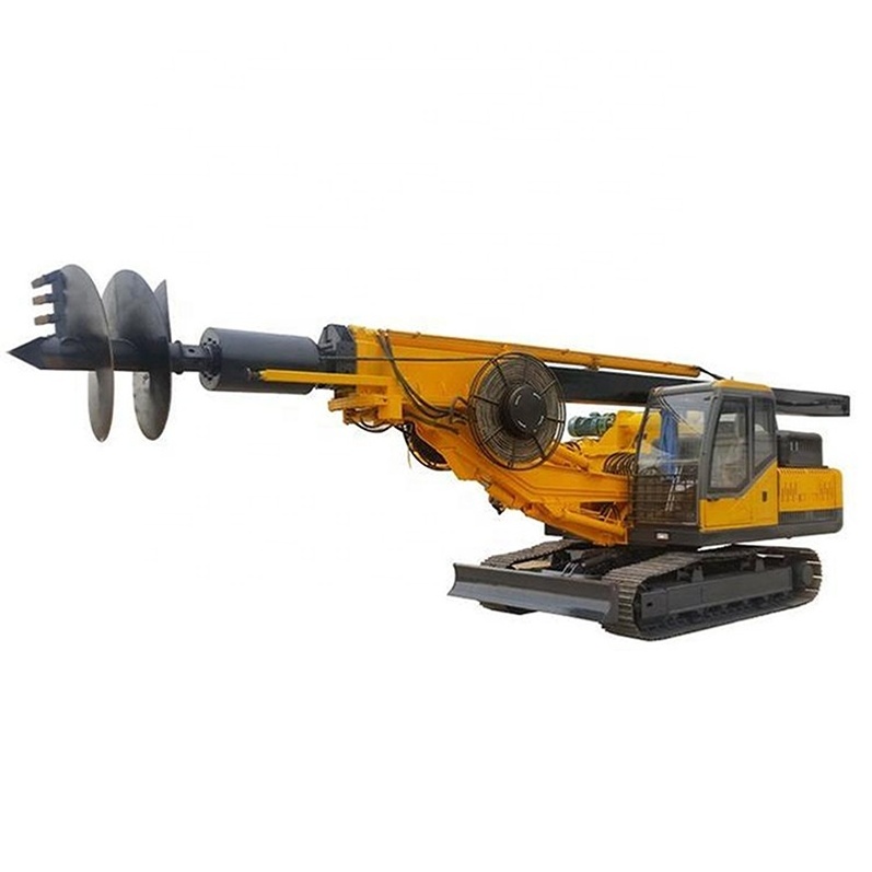 Full hydraulic drop hammer pile driver ground crawler screw rotary drilling rig pile driver for sale