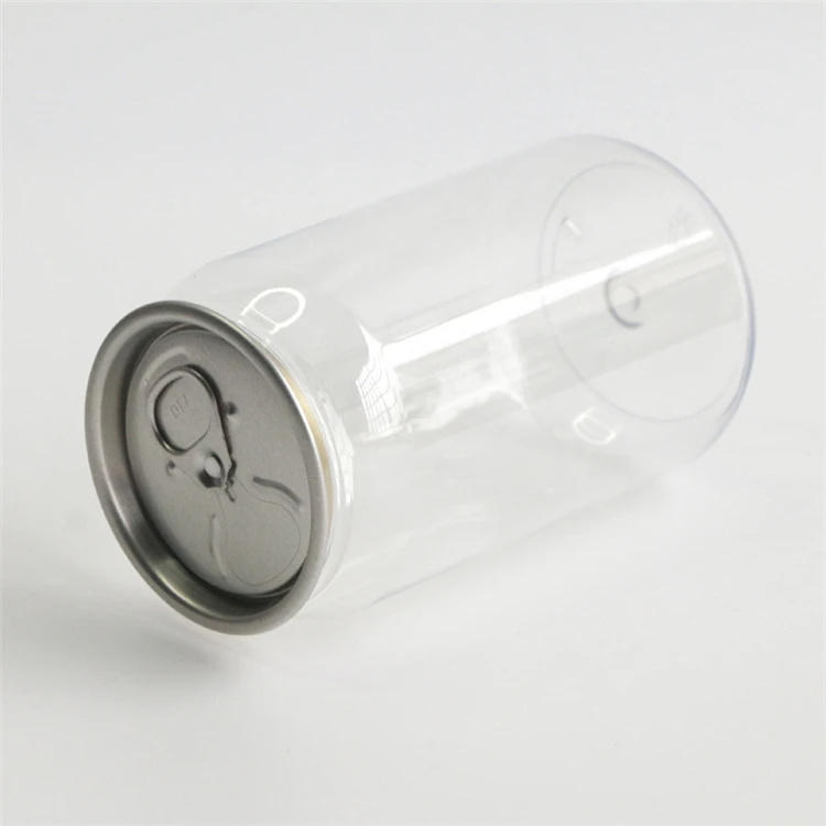 Factory Wholesale Plastic Pop Cans 250ml Round Ring Pull Pop Jars Juice Coffee Soda Beverage Drink Bottle