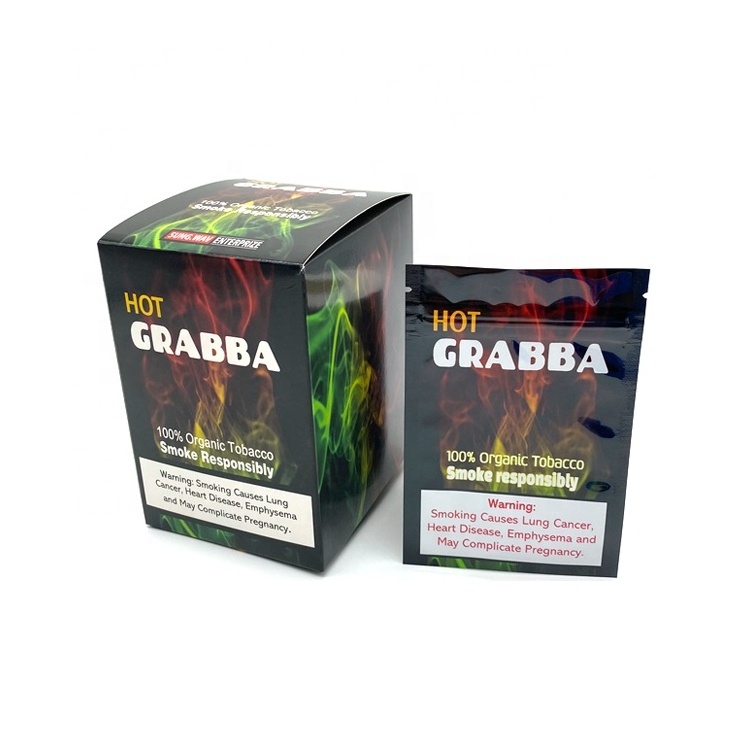 Cheap customize print plastic foil crushed grabba damiana natural leaf fronto leaf whole tobacco leaf wraps zipper bag