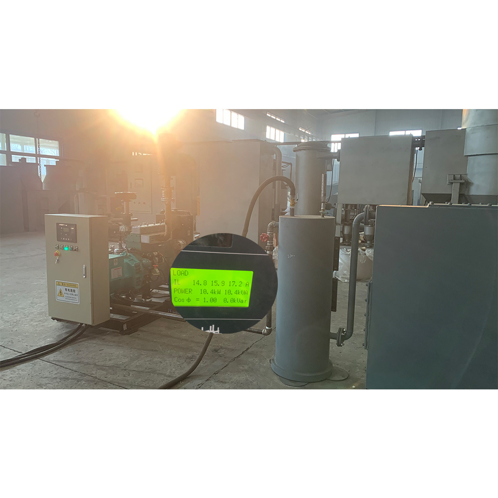 pyrolysis plant mini Combined Heat Power plant  biomass wood gasifier gas generation equipment biochar make machine