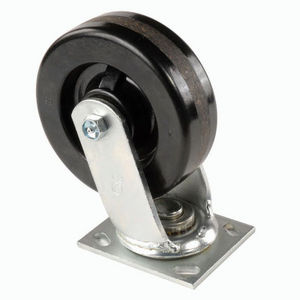 Heavy Duty Swivel Plate Caster 6" Plastic Wheel 800 Lb. Capacity