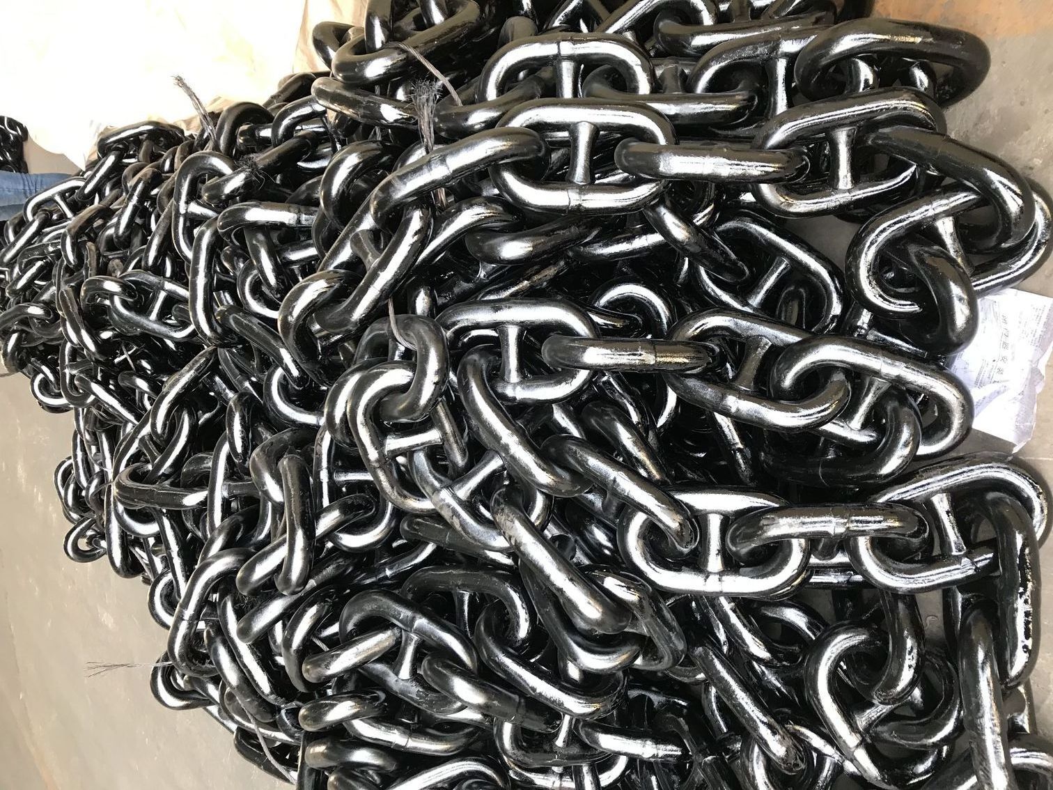 Grade 1/2/3 Bitumen Stud Anchor Chain Price 17.5-130mm with Kenter/Anchor Shackle