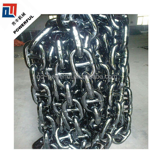 GRADE 1, GRADE 2, GRADE 3 SUPPLY STUDLESS LINK MARINE STEEL ANCHOR CHAIN