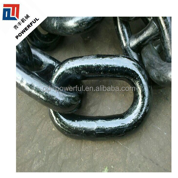 GRADE 1, GRADE 2, GRADE 3 SUPPLY STUDLESS LINK MARINE STEEL ANCHOR CHAIN