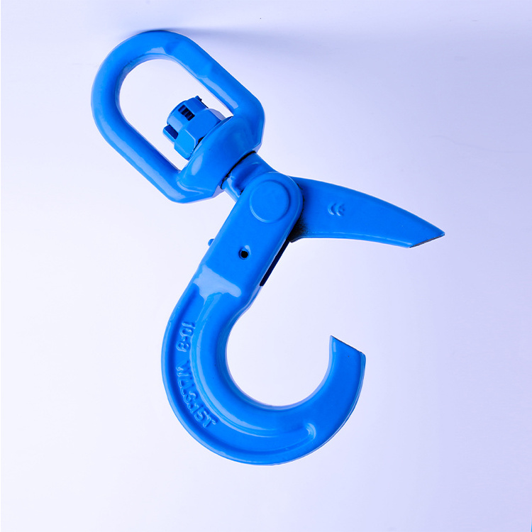 High Quality Swivel Self-locking Hook G80 G100 Lifting Safety Hook Sling Swivel Hook