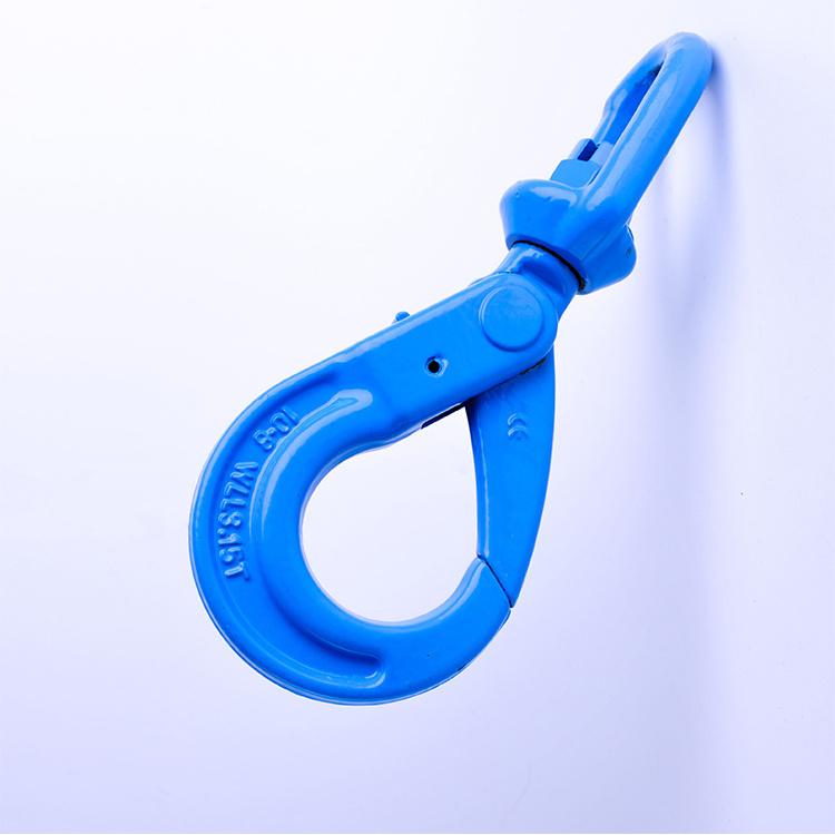 High Quality Swivel Self-locking Hook G80 G100 Lifting Safety Hook Sling Swivel Hook