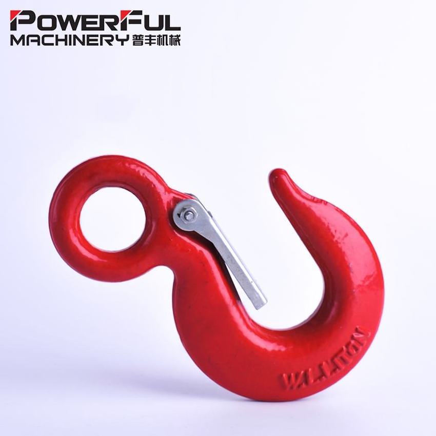 U.S TYPE 320C EYE FORGED CRANE LIFTING EYE HOIST HOOK WITH LATCH