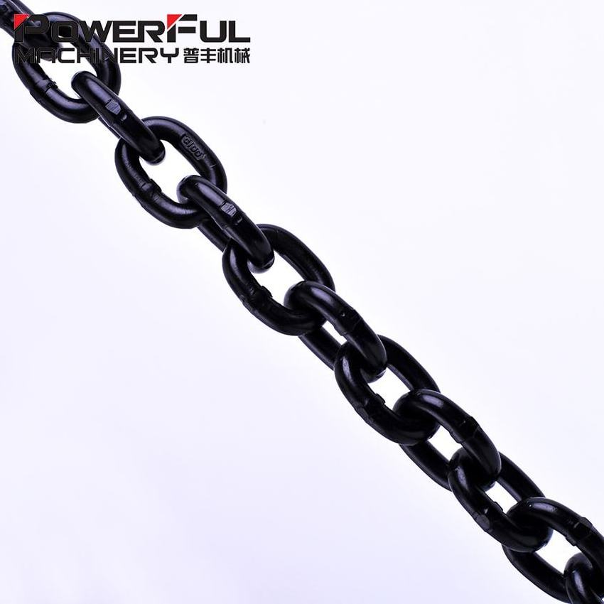 China Factory Manufacturer Directly Quality Heavy Duty Short Link G80 Alloy Steel Industrial Lifting Sling Black Load Chain