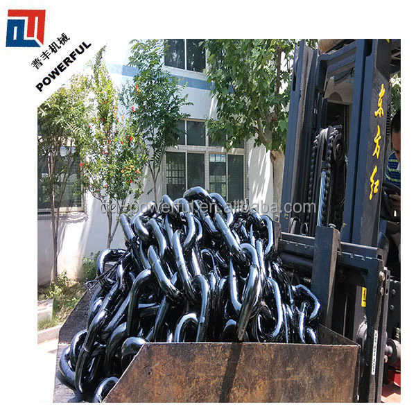 GRADE 1, GRADE 2, GRADE 3 SUPPLY STUDLESS LINK MARINE STEEL ANCHOR CHAIN