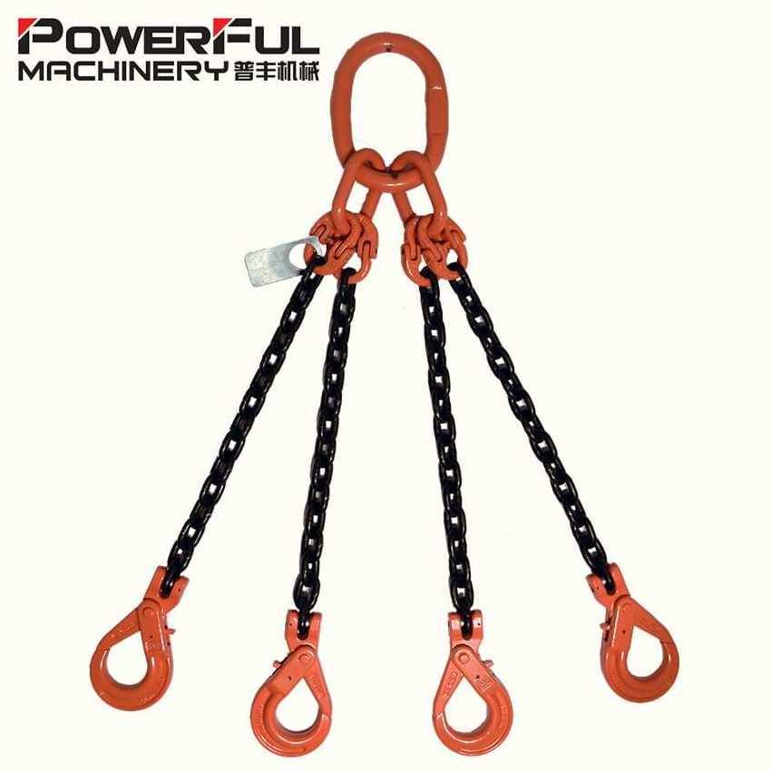 High Quality Safety Factor 4 Four Legs Hook Lifting Chain Sling