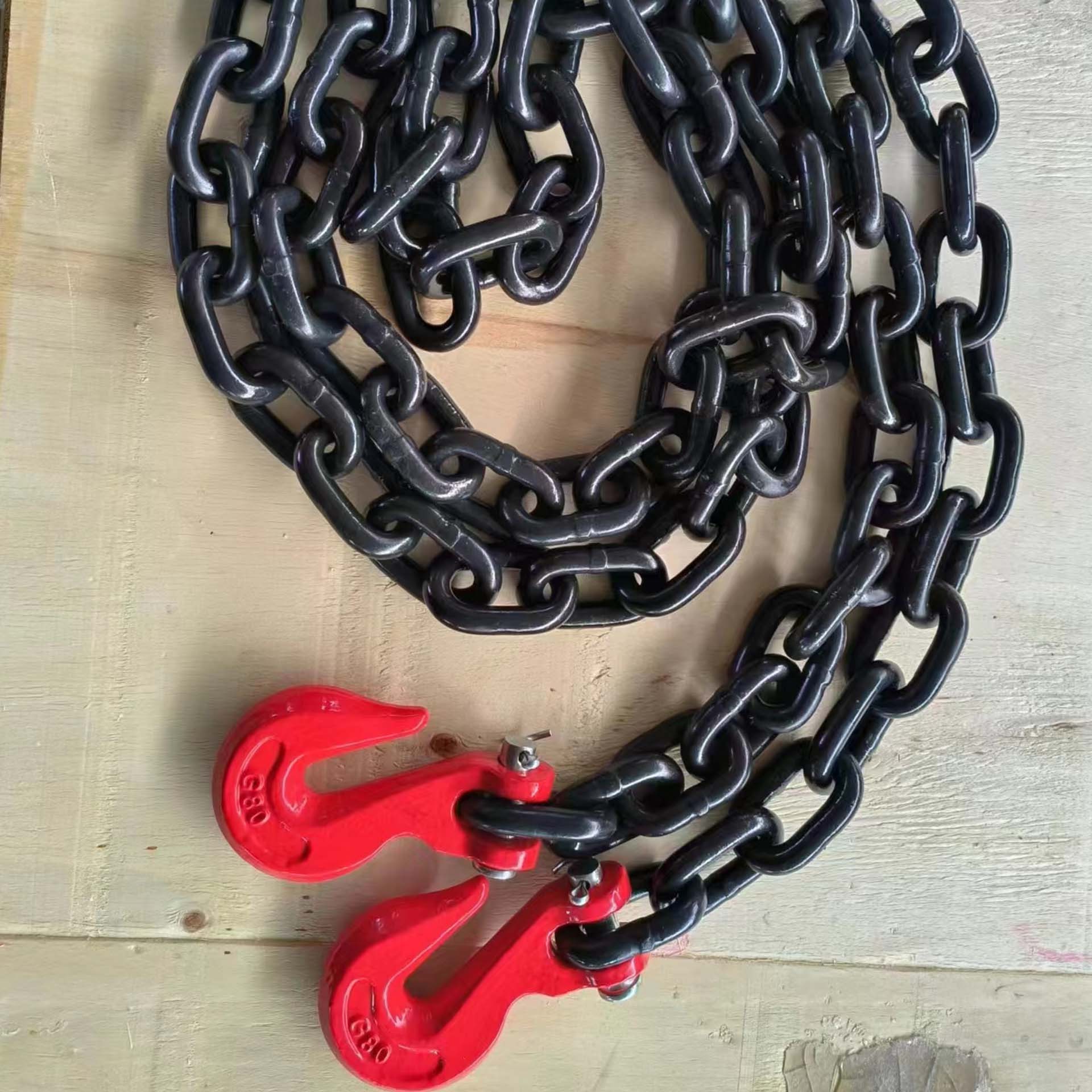 Heavy Duty Truck Chain Trailer Chain with Grab Hooks  Binder Chain