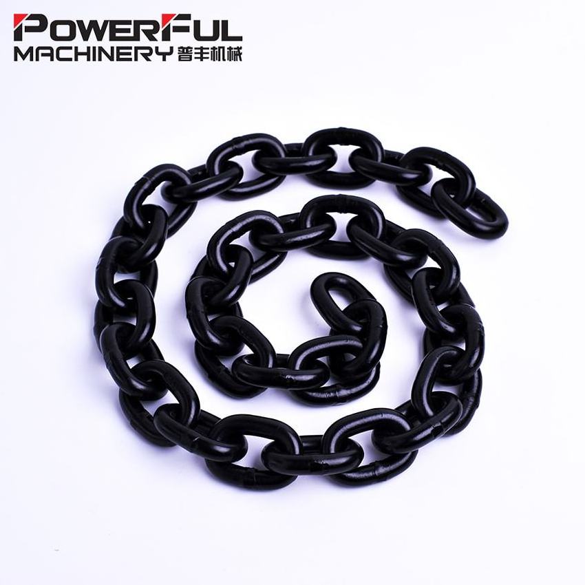 China Factory Manufacturer Directly Quality Heavy Duty Short Link G80 Alloy Steel Industrial Lifting Sling Black Load Chain