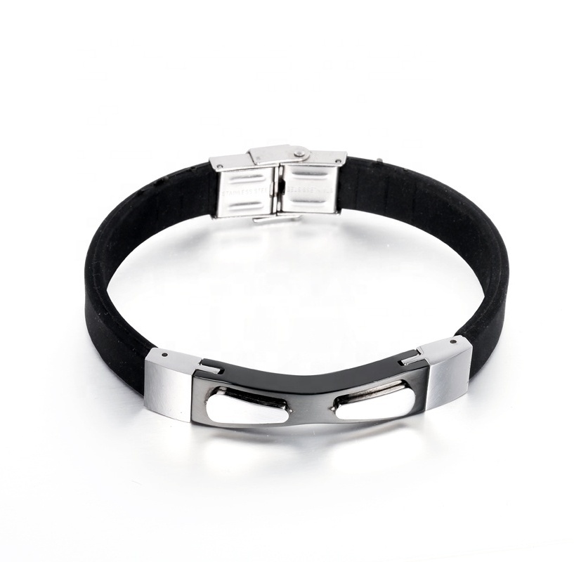 fashion leather bracelet 316 stainless steel personalized men's bracelet gift jewelry