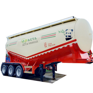 High Quality heavy duty three axles banana silo bulker 50m3 powder tanker bulk cement tanker semi trailer