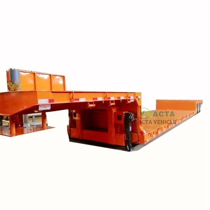 china factory good price low bed cargo trailer 60 70 80 ton low bed trailer 40ft low bed trailer dimensions