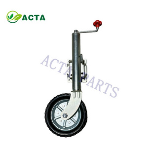 6'' 8'' 10" wheel top side swivel landing leg support trailer jockey wheel trailer jack for sale