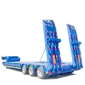 china factory good price low bed cargo trailer 60 70 80 ton low bed trailer 40ft low bed trailer dimensions