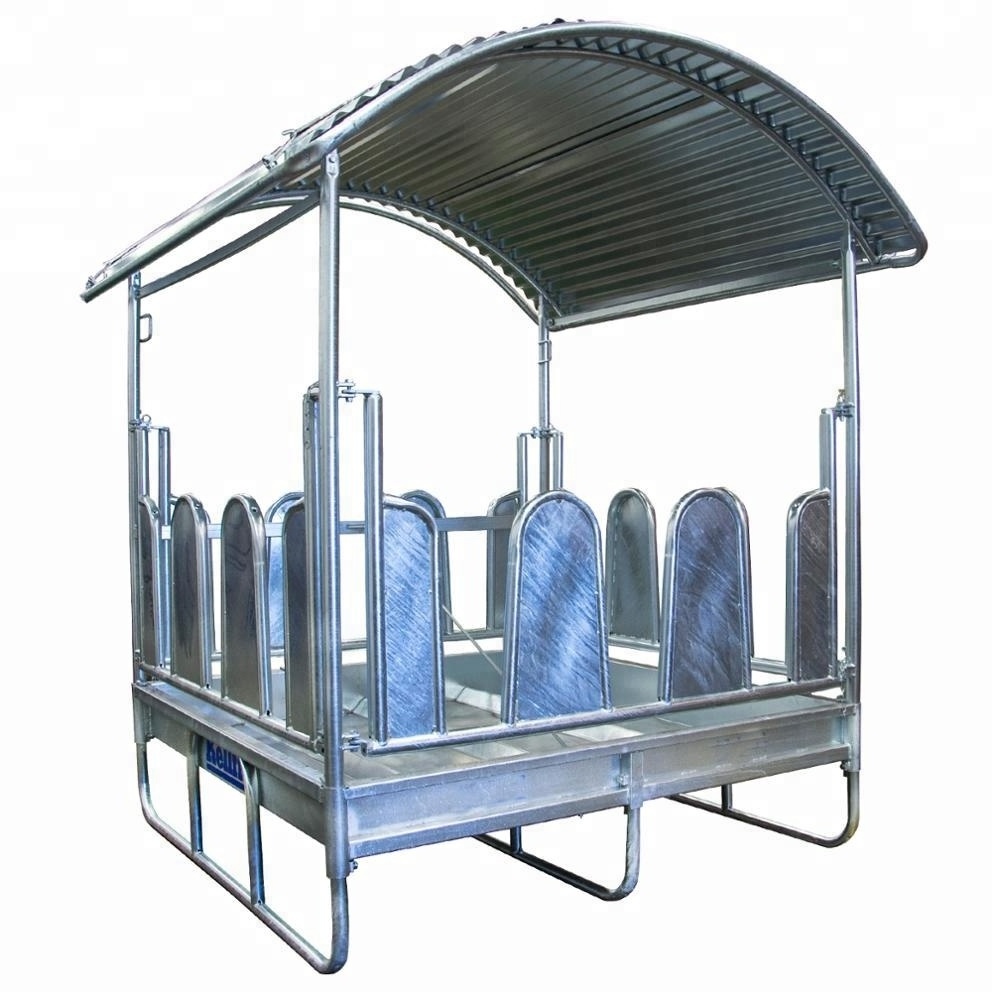 Hot Sale!! Luxury Customized HDG Hay Horse Farm Feeder With Roof