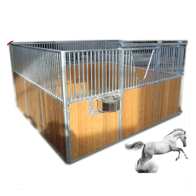 Europe Horse stalls Barn with Wooden Panel