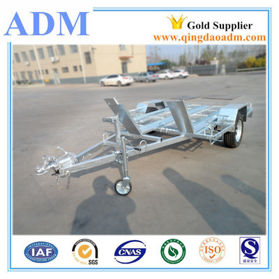 1500X2400 hot dip galvanized rail motorcycle trailer