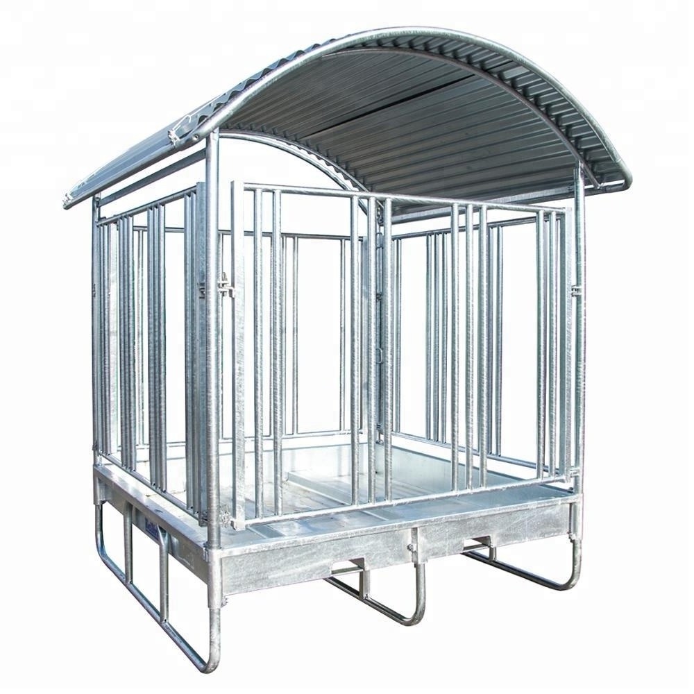 Hot Sale!! Luxury Customized HDG Hay Horse Farm Feeder With Roof