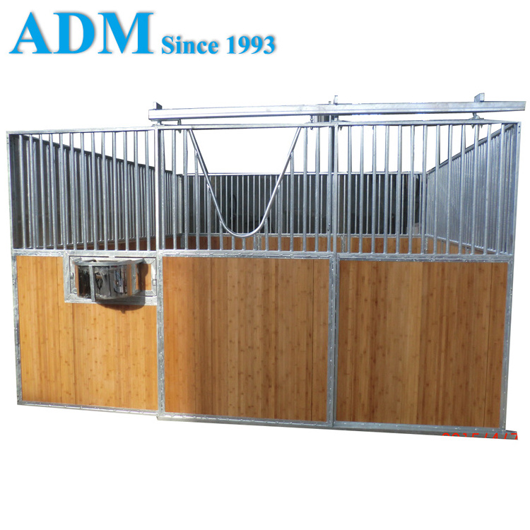 Europe Horse stalls Barn with Wooden Panel