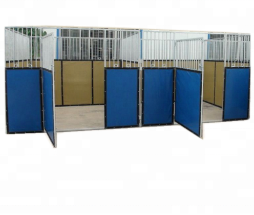 PVC Canvas HDG Horse Stall Stable Equipment With Steel Frame