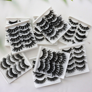 Eyelash Silk Lashes Vendor Eyelashes Eye Lashes Pestanas Factories Eye Lashes Faux Cils 5 Paire Mink Fluffy Eyelashes 25mm