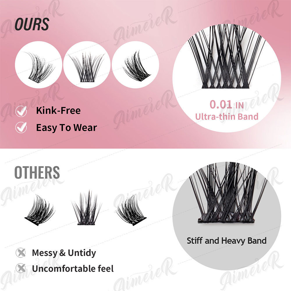 Customizable Diy Eyelash Extention Segment Pre-Cut Cluster Lashes Kit Diy Lash Extension Kit