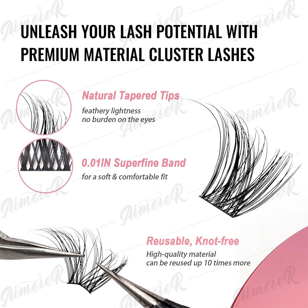 Customizable Diy Eyelash Extention Segment Pre-Cut Cluster Lashes Kit Diy Lash Extension Kit