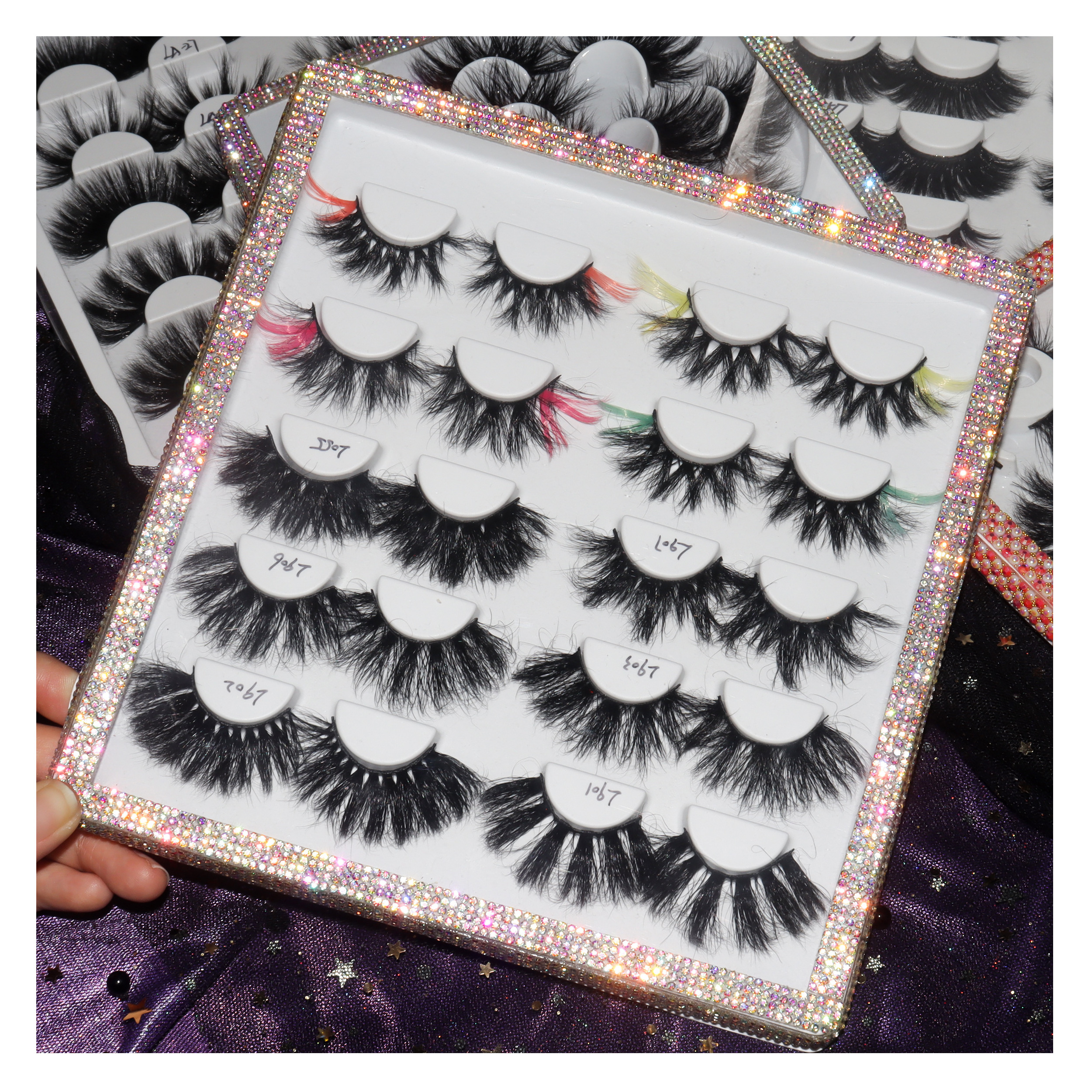 Eyelash Silk Lashes Vendor Eyelashes Eye Lashes Pestanas Factories Eye Lashes Faux Cils 5 Paire Mink Fluffy Eyelashes 25mm